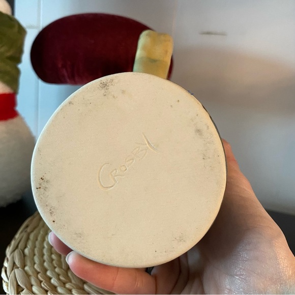 Vintage Hugh Crosby Pottery Mug Handmade Flower Tulip Blue Green Nova Scotia Art - Picture 8 of 13